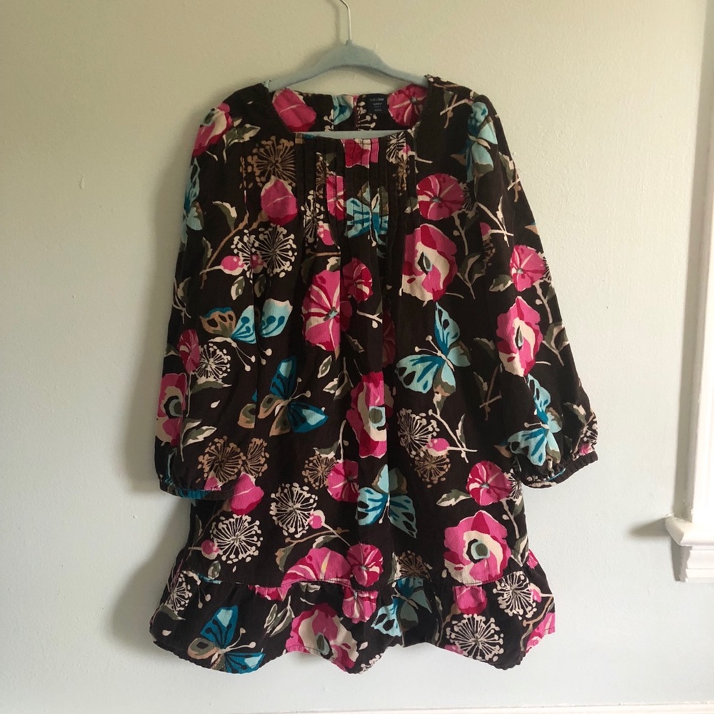 5T Baby Gap corduroy floral dress